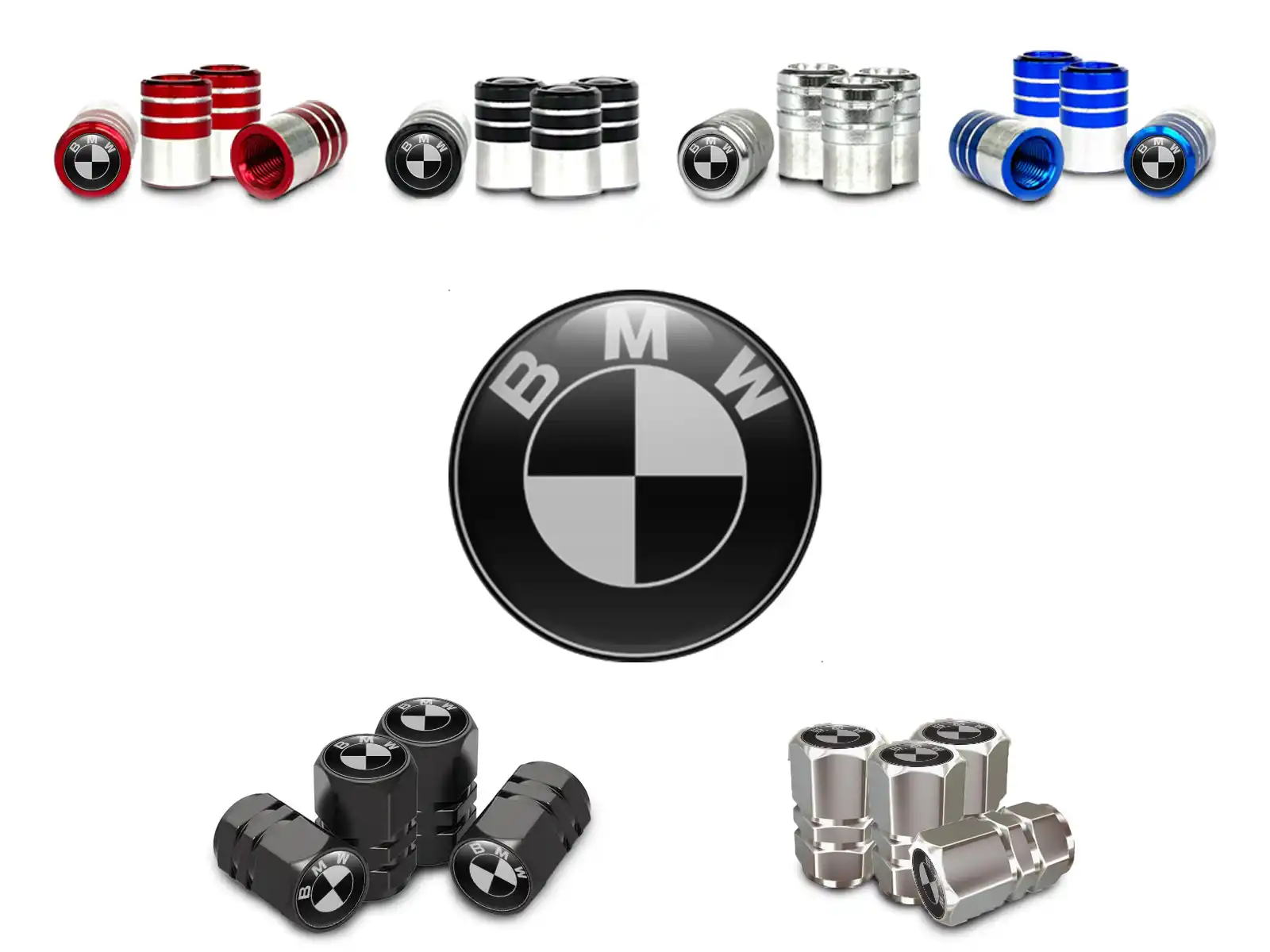 BMW Tapones De Válvula Bici Estilo Estándar